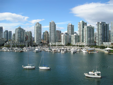 Sailboats at Vancouver's False Harbour