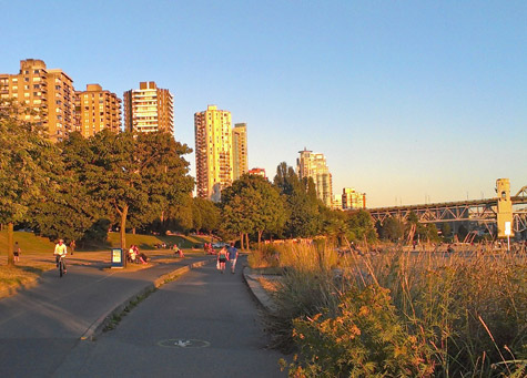 Sunset Beach in Vancouver Canada